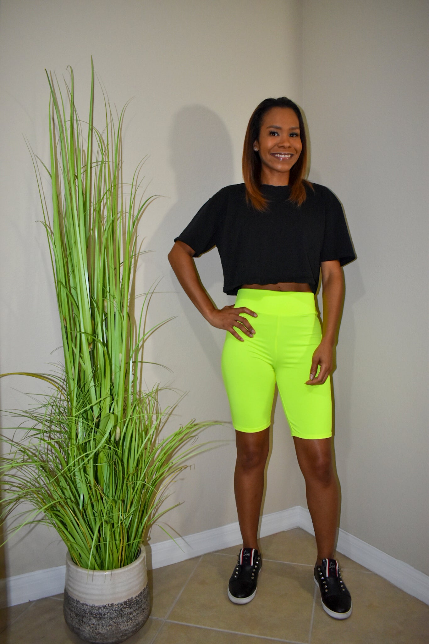 Neon Biker Shorts