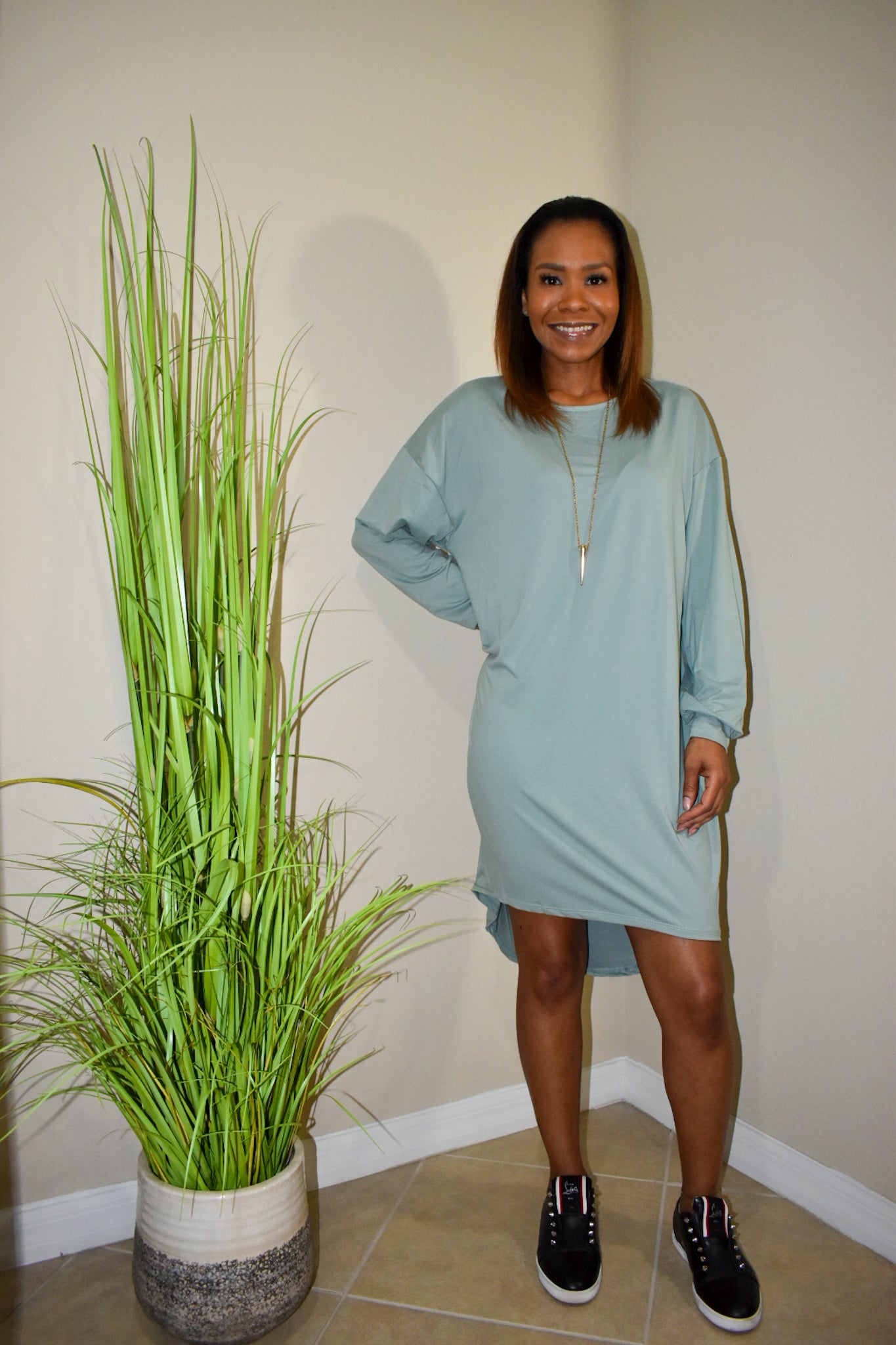 Oversized Long Sleeve Dress